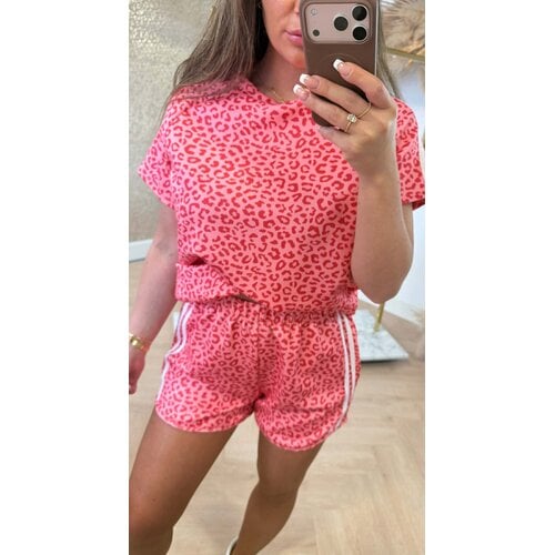 MAUD LEOPARD SET PEACH