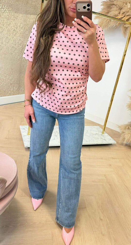 KELLY DOT TOP PINK KELLY DOT TOP PINK