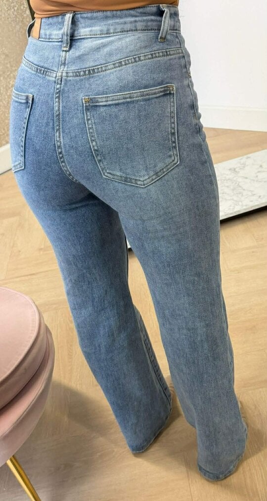 WIDE LEG BASIC JEANS RJ78
