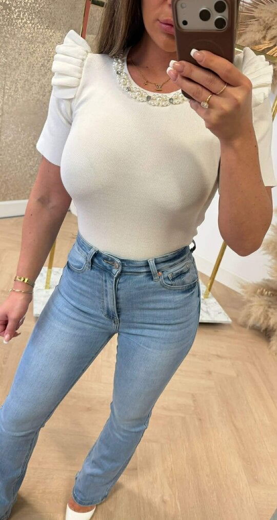 PEARLY DIAMOND TOP 05068 OFFWHITE