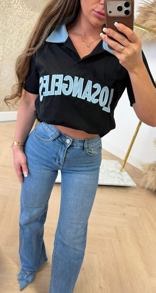 LA KRAAG SHIRT 7028 BLACK