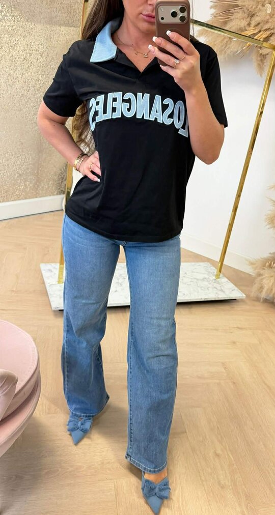 LA KRAAG SHIRT 7028 BLACK