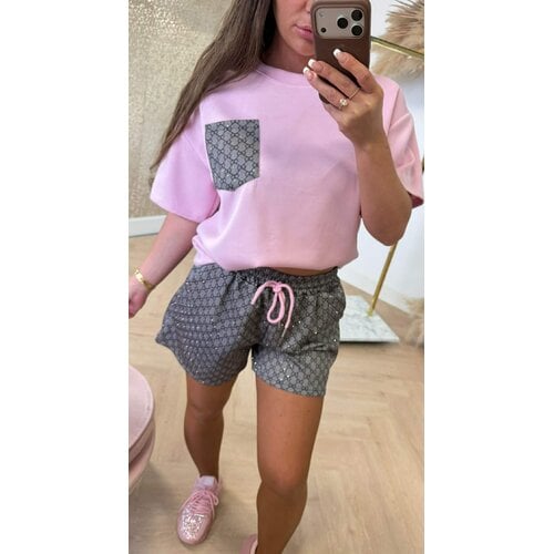 GUC SPARKLE SET CHOCO PINK