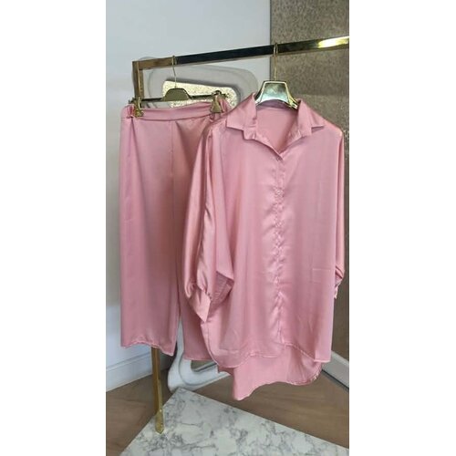 SATIN LOUNGE SET LIGHTPINK