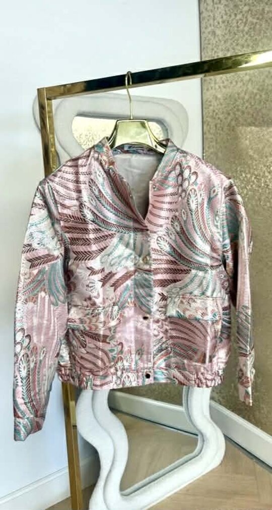 TRENDY COLORFULL JACKET 8156 PINK