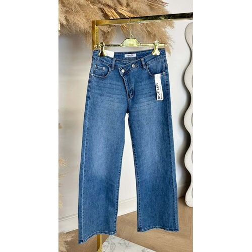 FASHION WIDE LEG JEANS RJ101 DENIMBLUE