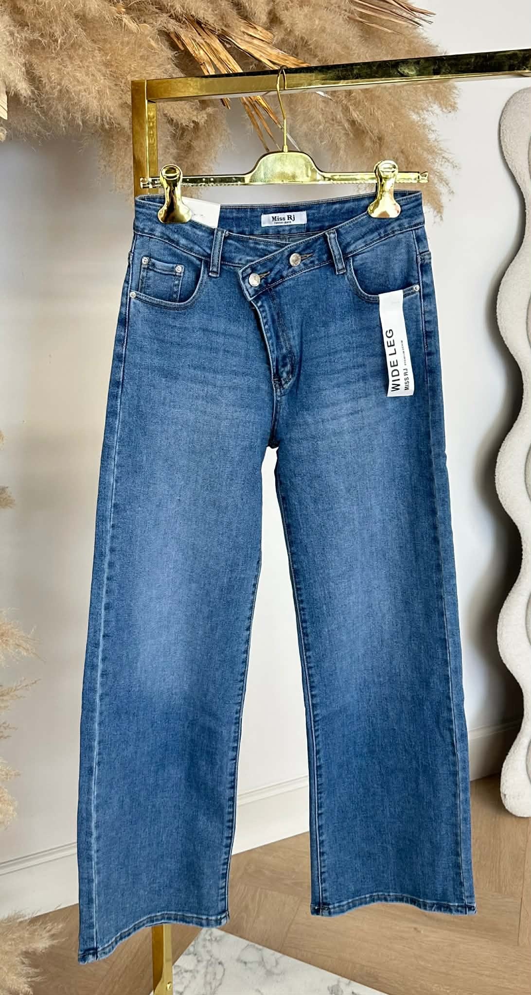 FASHION WIDE LEG JEANS RJ101 DENIMBLUE