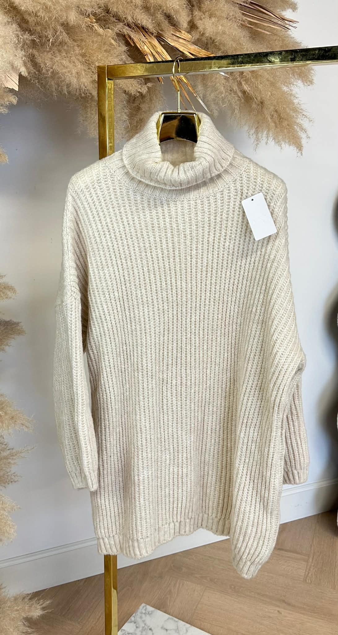 MARLIJN KOL SWEATER DRESS BEIGE