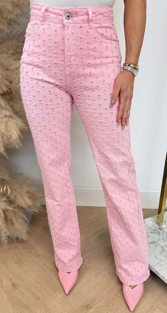 BESTSELLER DAMAGDE WIDE LEG JEANS H655-12 PINK
