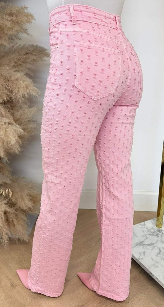 BESTSELLER DAMAGDE WIDE LEG JEANS H655-12 PINK