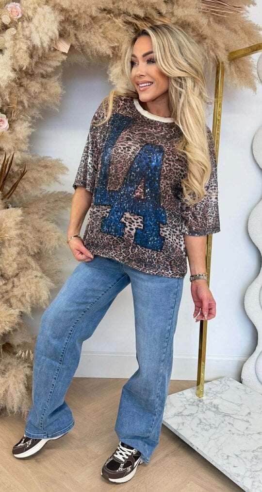 LEO SEQUIN LA SHIRTS BLUE LEO SEQUIN LA SHIRTS BLUE