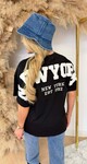 NEW YORK TEDDY TEKST T-SHIRT 7191 BLACK
