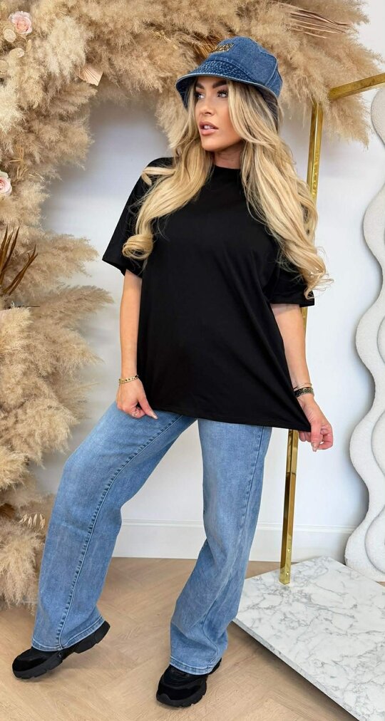 NEW YORK TEDDY TEKST T-SHIRT 7191 BLACK