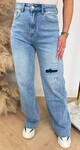 BLUE WIDE LEG JEANS AB582 DENIMBLUE
