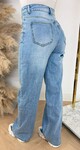 BLUE WIDE LEG JEANS AB582 DENIMBLUE