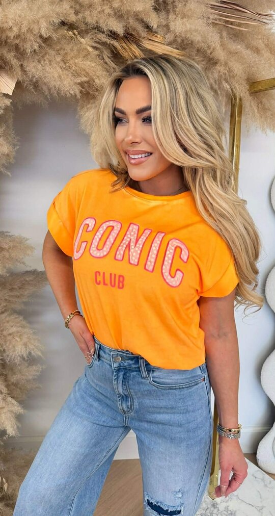 ICONIC DOTS T-SHIRT 690010-162 ORANGE