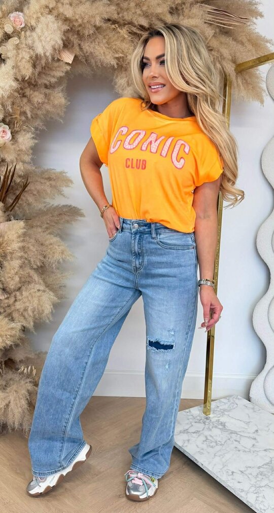 ICONIC DOTS T-SHIRT 690010-162 ORANGE