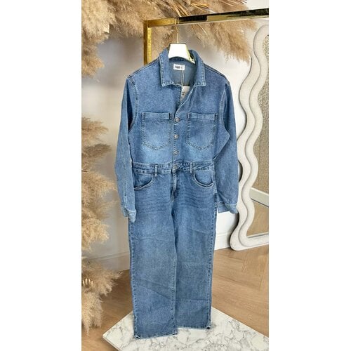 DENIM JUMPSUIT DH0036 DENIMBLUE