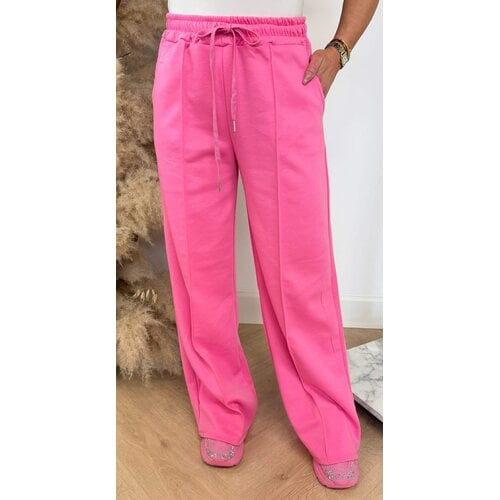 MICHELLE SOFT STRAIGHT LEG PANTS FUCHSIA