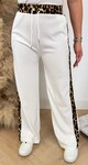 LEOPARD STRIPE PANTS 1436 OFFWHITE