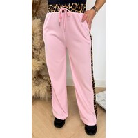 LEOPARD STRIPE PANTS 1436 PINK