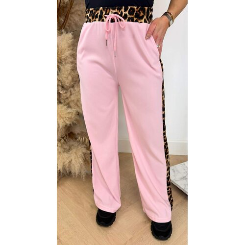 LEOPARD STRIPE PANTS 1436 PINK