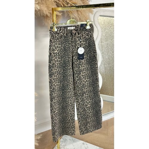 LEOPARD STRETCH JEANS 6265-34 TAUPE