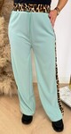 LEOPARD STRIPE PANTS 1436 MINT