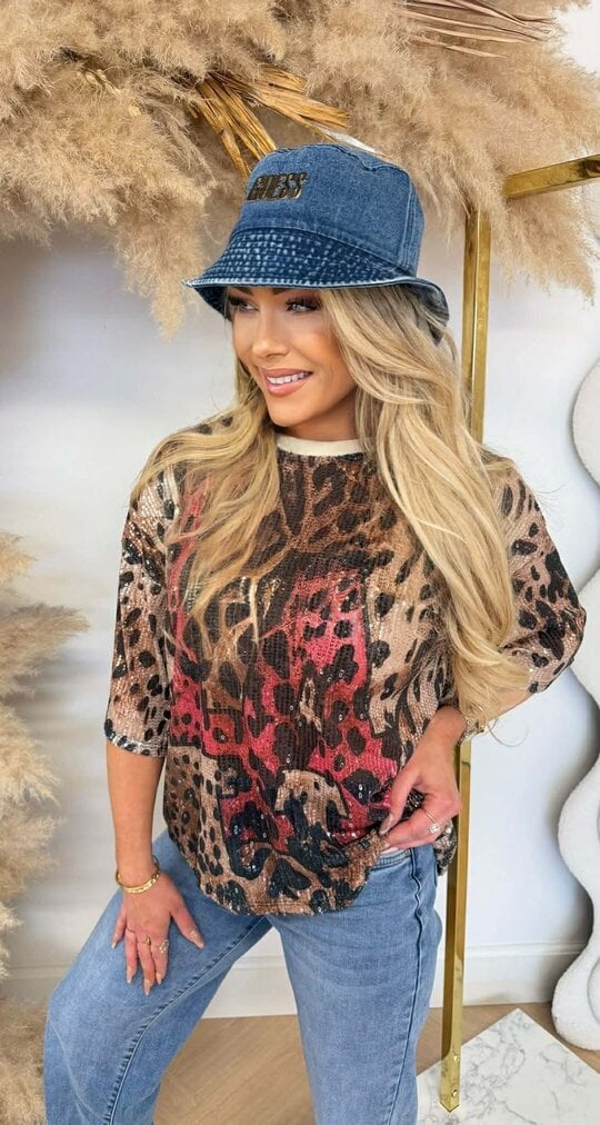 LEO SEQUIN LA SHIRTS PINK