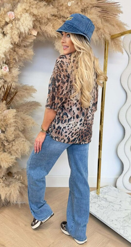 LEO SEQUIN LA SHIRTS PINK