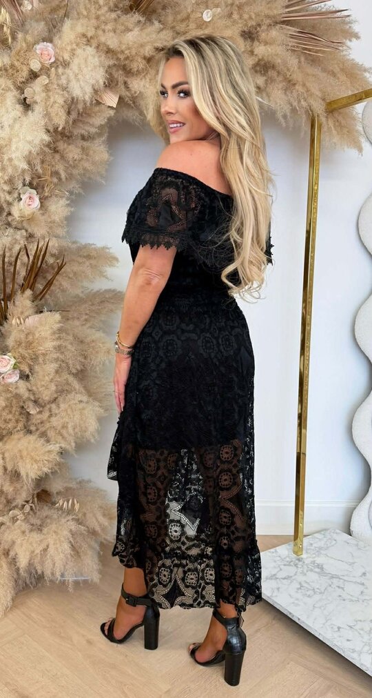 ALICE BOHO TOUWTJES DRESS BLACK