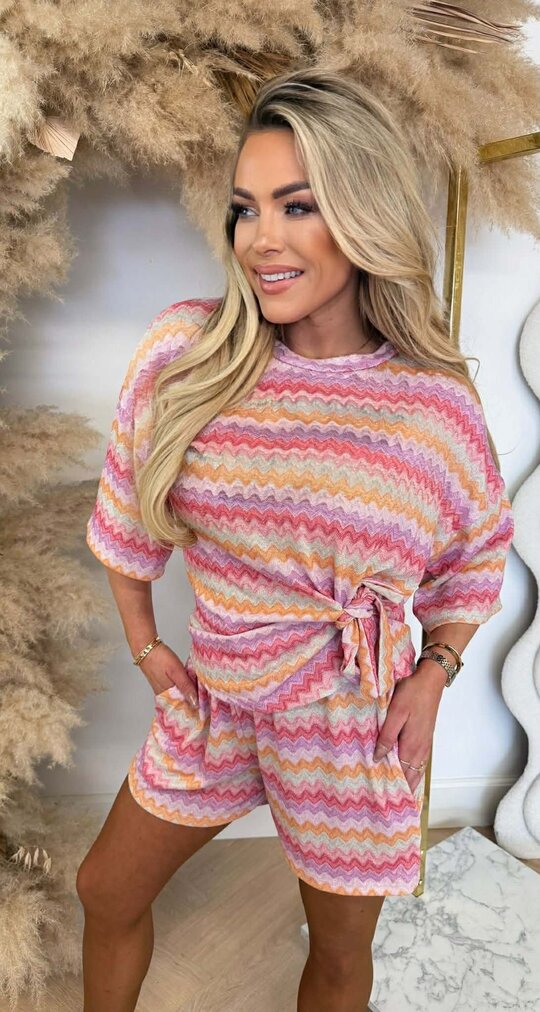 NEW KNOOP LUREX SET PINK NEW KNOOP LUREX SET PINK