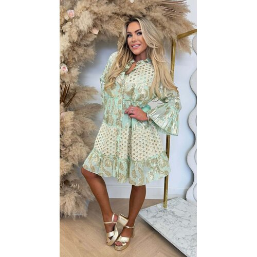 BOHO SHINE DRESS 5059 MINT