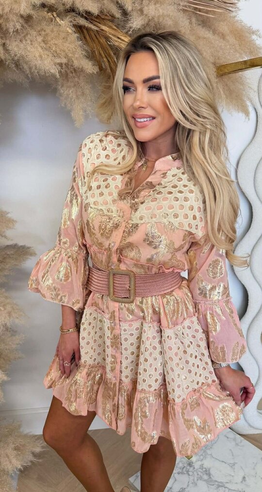 BOHO SHINE DRESS 5059 PINK