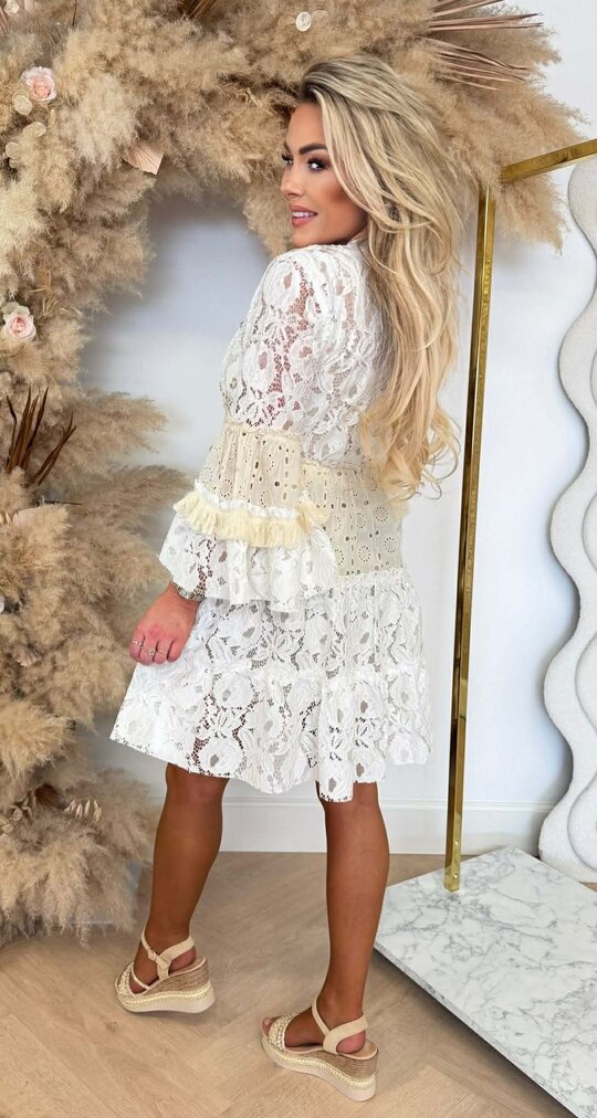 BOHO CHIQUE DRESS 6374 OFFWHITE