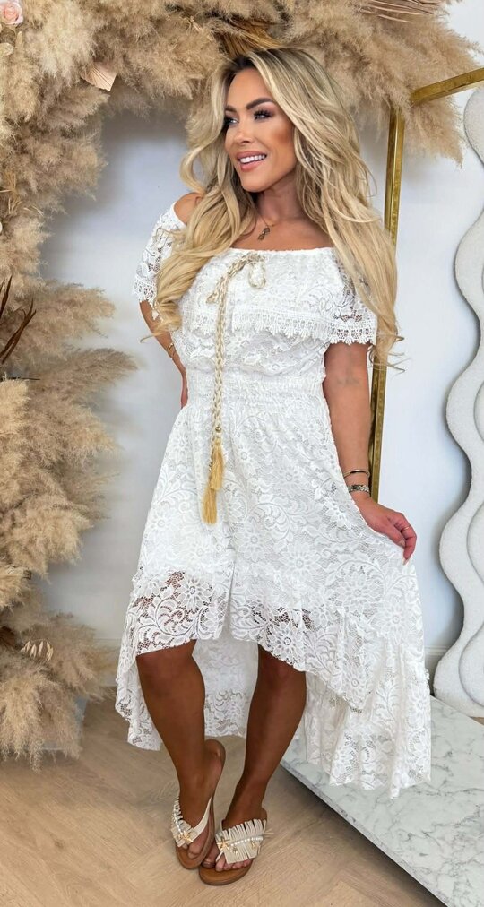 ALICE BOHO TOUWTJES DRESS OFFWHITE