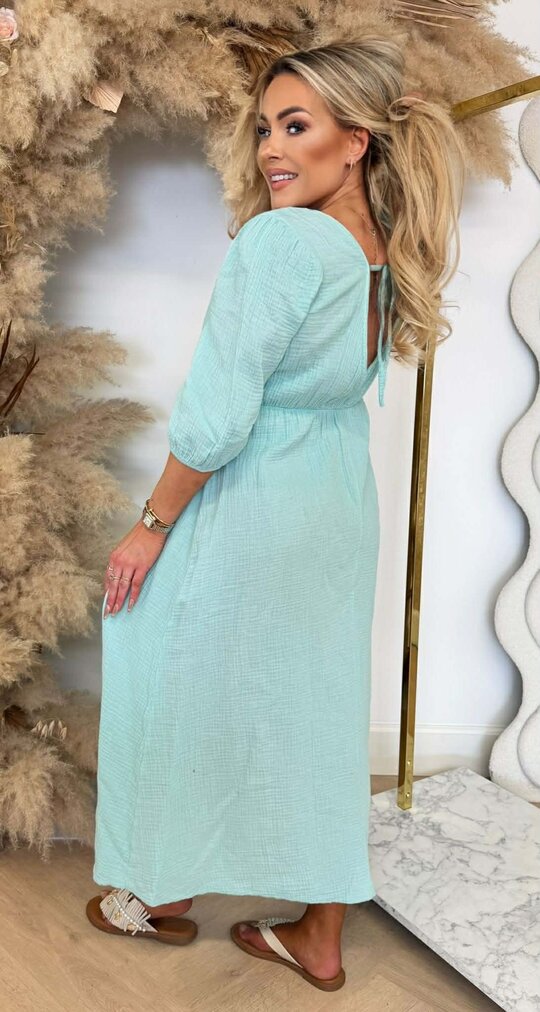 PROMISE COTTON MAXI DRESS MINT