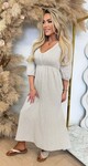 PROMISE COTTON MAXI DRESS BEIGE