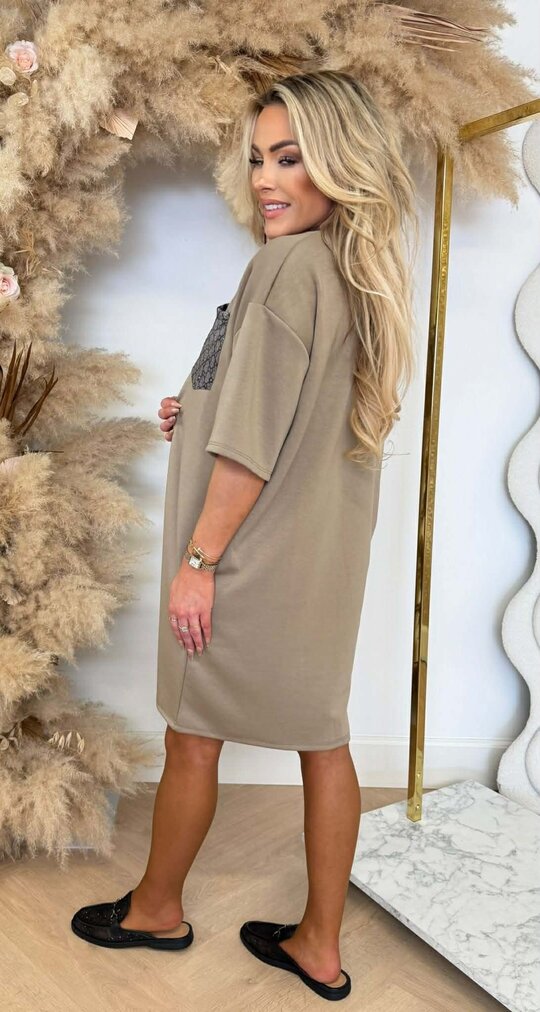 LIVV INSPIRED DRESS TAUPE