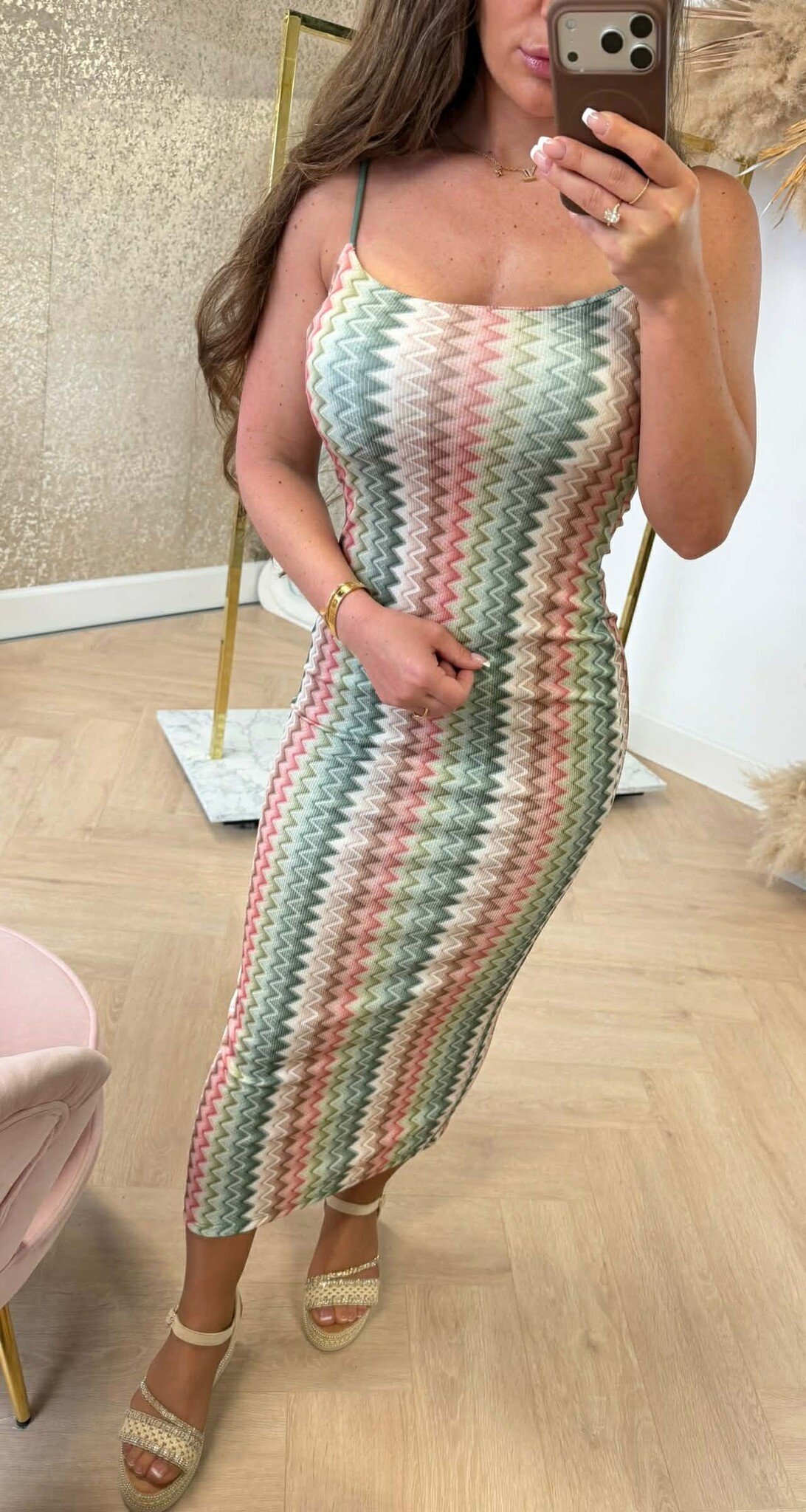 SUMMER ZIGZAG DRESS GREEN