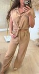 SIMPLE CLASSY CO-ORD SET CAMEL