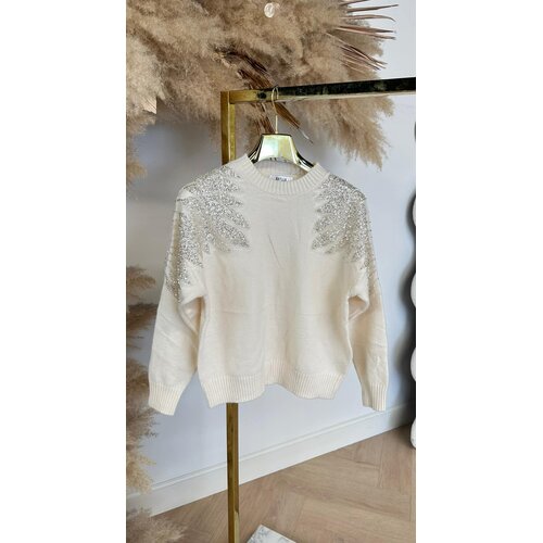 GLITTER SWEAT 227 BEIGE