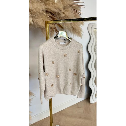 STARFISH BUTTON SWEAT AM777 TAUPE