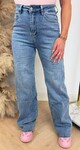 BASIC STRETCH WIDE LEG JEANS H896-2 DENIMBLUE