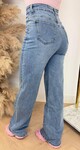 BASIC STRETCH WIDE LEG JEANS H896-2 DENIMBLUE