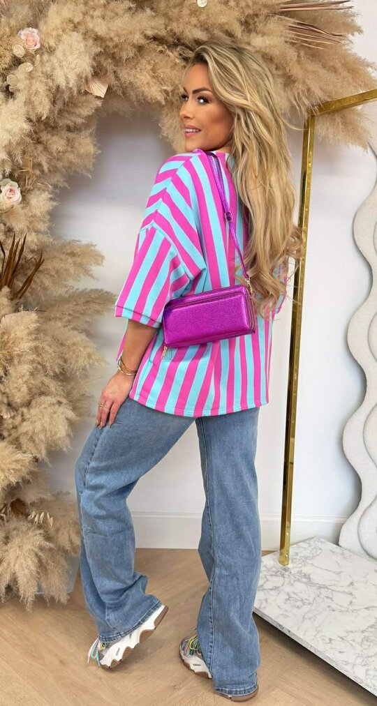 IBIZA STRIPE SHIRT 20614 BLUE