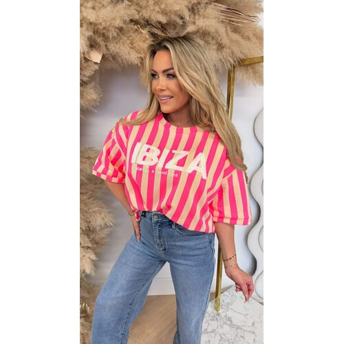 IBIZA STRIPE SHIRT 20614 NEONPINK
