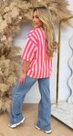 IBIZA STRIPE SHIRT 20614 NEONPINK