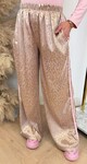 SHINE LEOPARD PANTS BEIGE