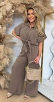 SIMPLE CLASSY CO-ORD SET TAUPE